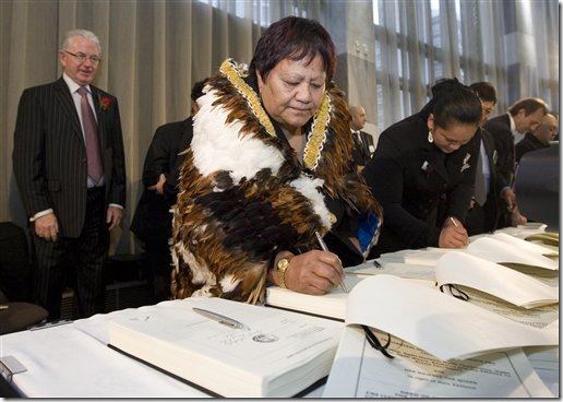 New Zealand Maori sign major grievance settlement
