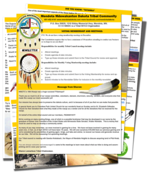 Mendota Mdewakanton Newsletter