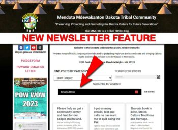 Mendota Dakota Newsletter Signup Updates Tribal MMDTC